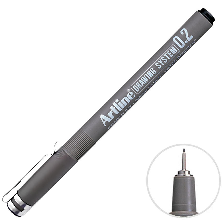 Artline 232 Çizim Kalemi 0.2 mm Siyah