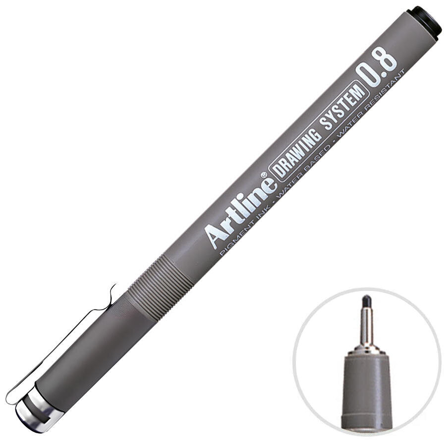Artline 238 Çizim Kalemi 0.8 mm Siyah