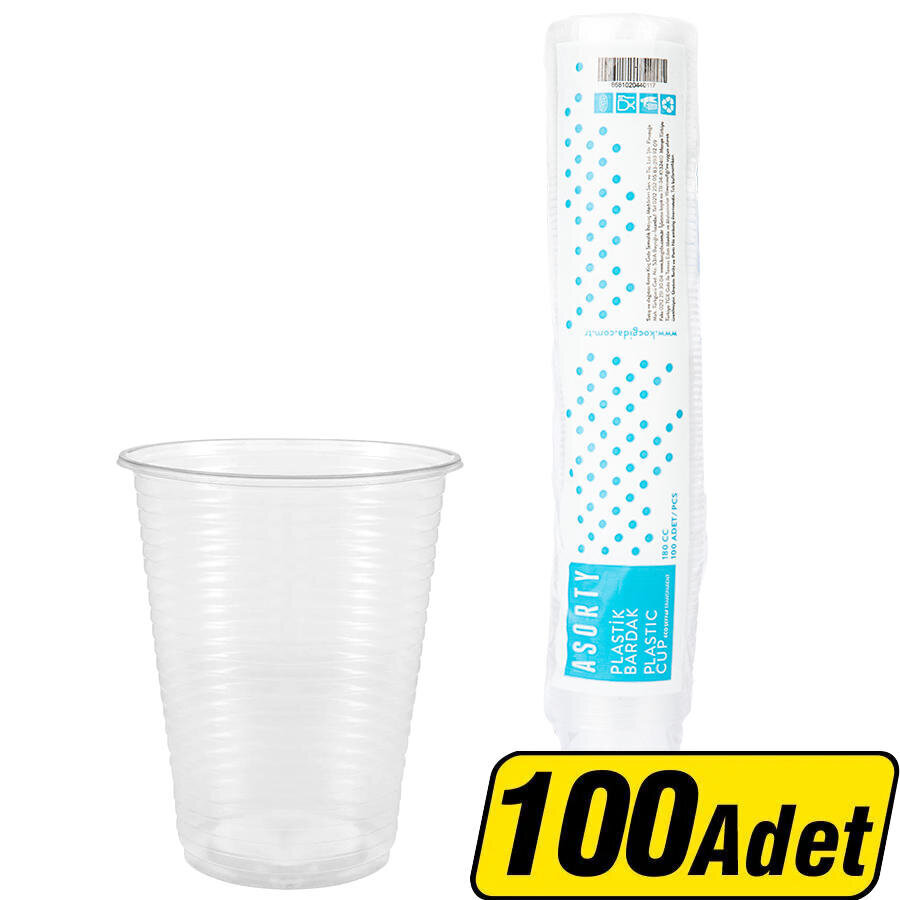 Asorty Plastik Otomat Bardağı Eco 100'lü 1,1 g