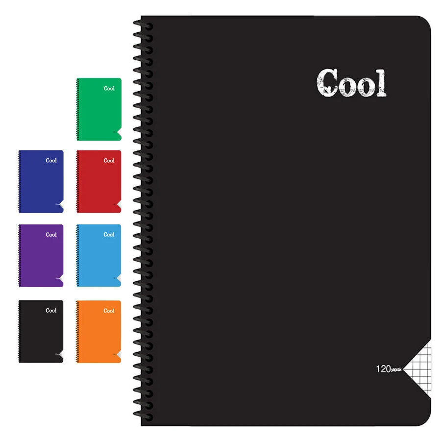 Keskin Color Cool Spiralli PP Kapak A4 Kareli Defter 120 Yaprak