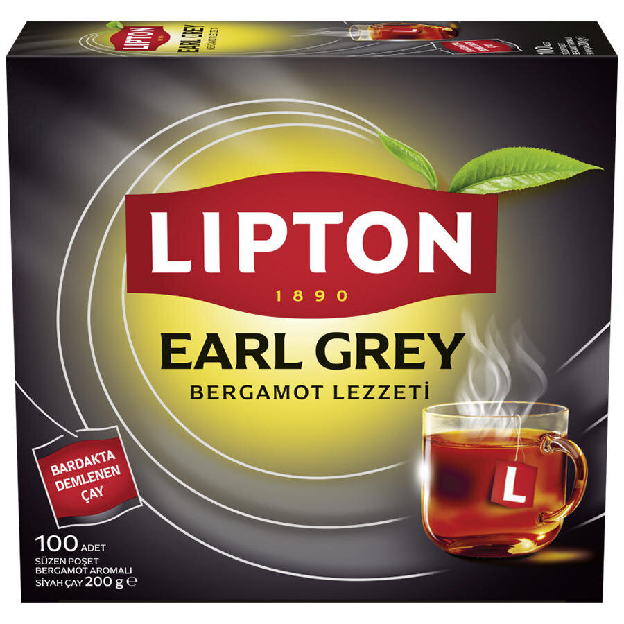 Lipton Earl Grey Bardak Poşet Çay 100'lü