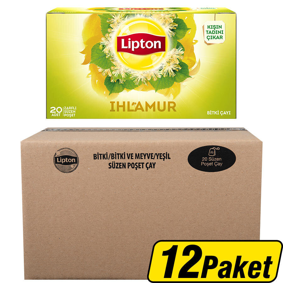 Lipton Ihlamur Bitki Çayı 20'li x 12 Paket 1 Koli