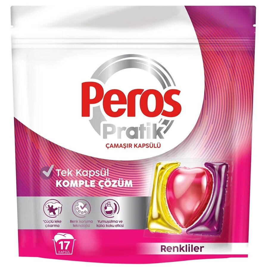 Peros Pratik Renkliler Çamaşır Kapsülü 17'li