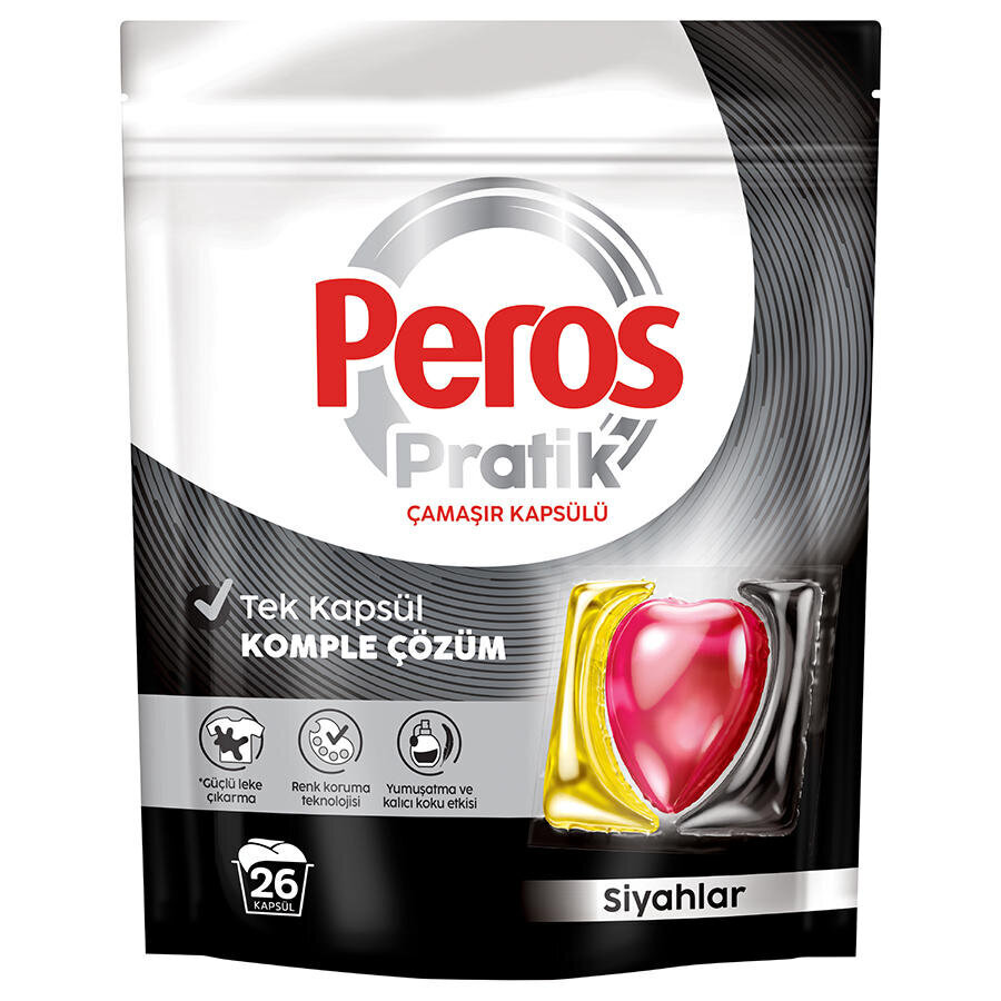 Peros Pratik Siyahlar Çamaşır Kapsülü 26’lı