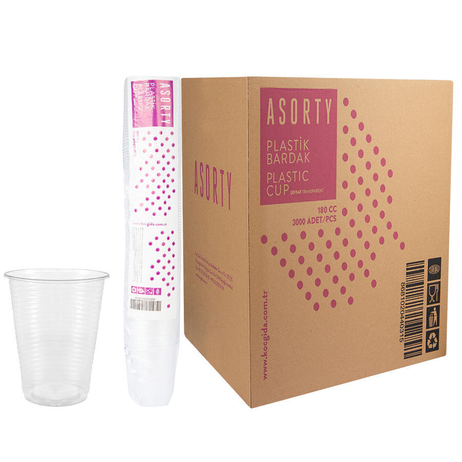 Asorty Plastik Otomat Bardağı 3000'li Koli 1,4 g