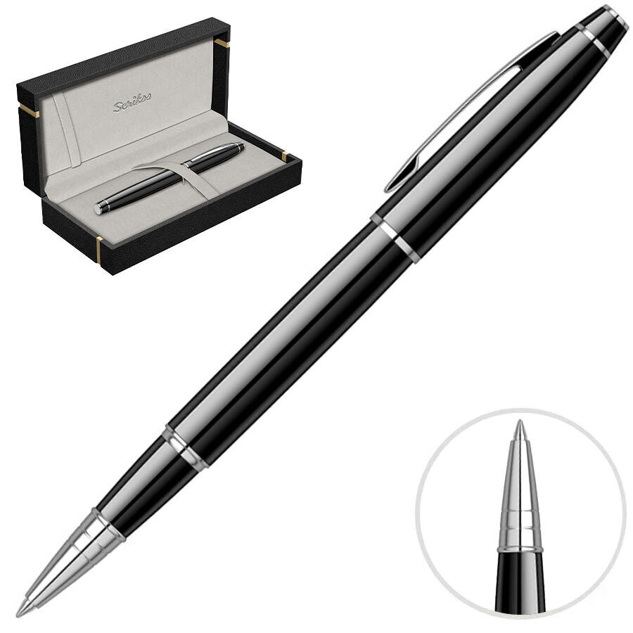 Scrikss Noble 35 Roller Kalem Özel Kutulu Siyah Krom